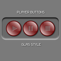 Glass Effect Buttons Tutorial: Final Result