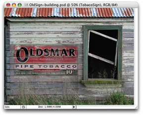 Weather-Beaten Sign Tutorial: Final Result