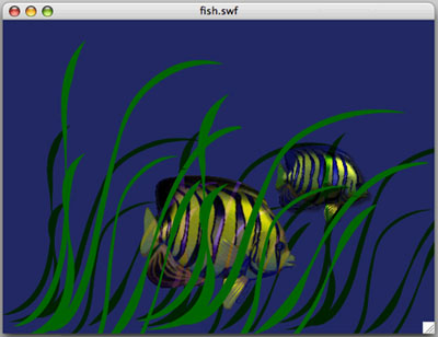 Blending and Filtering in Flash 8 Professional Tutorial: Final Result