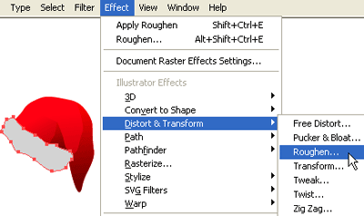 apply roughen effect