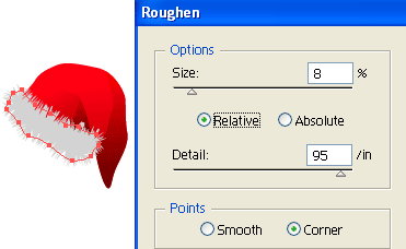 roughen effect options