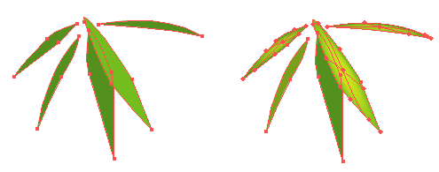 create bamboo leaves