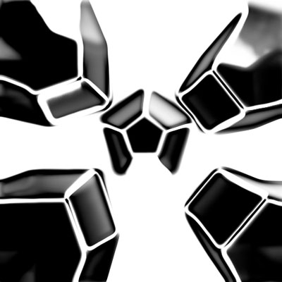 Chrome Ice Cubes Tutorial: Final Result (Click to enlarge)