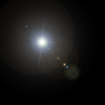 Lens Flare on Transparent Background 2