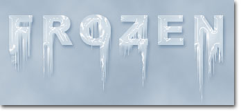 Frozen Text Tutorial: Final result