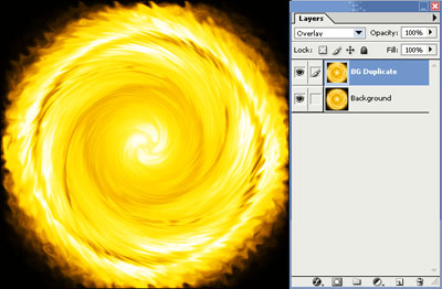 Fire Ball Tutorial: Final Result (Click to enlarge)