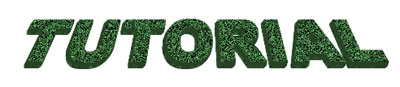 Grass Text Tutorial: Final Result (Click to enlarge)