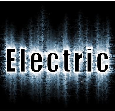 Electric Text Effect Tutorial: Final Result