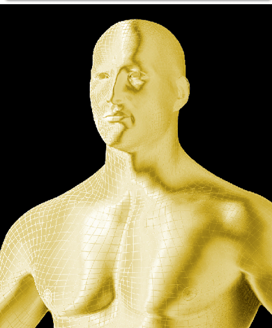 Goldify a Person Tutorial: Final Result