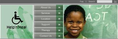 Creating a Navigational Header Tutorial: Final Result