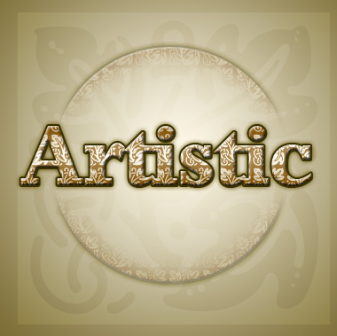 Artistic Text On an Artistic Background Tutorial: Final Result