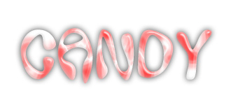 Text Filled With Candy Tutorial: Final Result