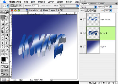 3d Text Effect Tutorial: Final Result (Click to enlarge)