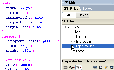 editing css