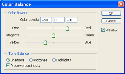 Color Balance - Shadows