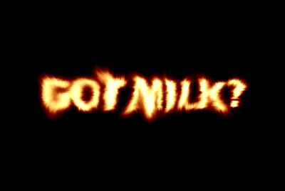 Fire Text Tutorial: Final Result