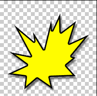 Explosion Icon with Shadow