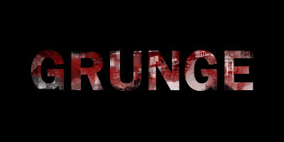 Multi-Color Grunge Text Effect Tutorial: Final Result