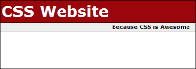 Creating Your First CSS Website Tutorial: Final Result
