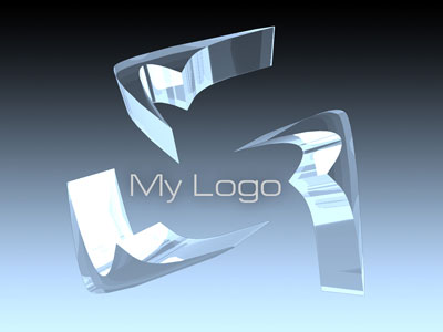 Creating A 3D Logo - Part 2 Tutorial: Final Result (Click to enlarge)