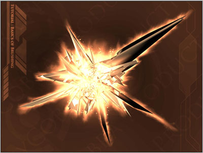 Abstract Brushing in Adobe Photoshop Tutorial: Final Result (Click to enlarge)