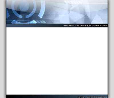 Hi-Tech Layout And Slicing Layouts Tutorial: Final Result (Click to enlarge)