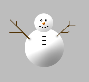 Creating a Snowman Tutorial: Final Result