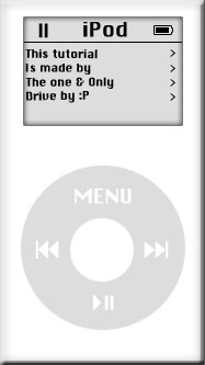 Creating an Ipod Tutorial: Final Result