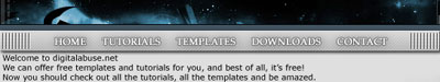 Slick Navigation Bar Tutorial: Final Result (Click to enlarge)
