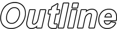 Text Outlines Tutorial: Final Result