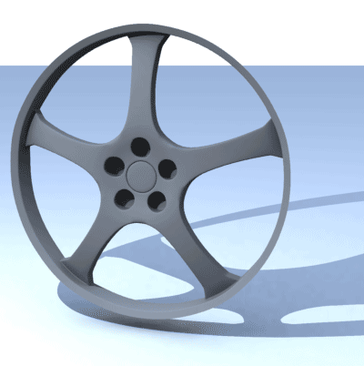Polygon Modeling: Car Rims Tutorial: Final Result