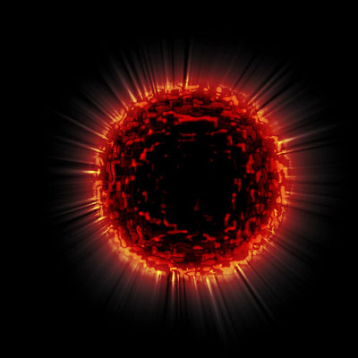 Exploding Planet Tutorial: Final Result (Click to enlarge)