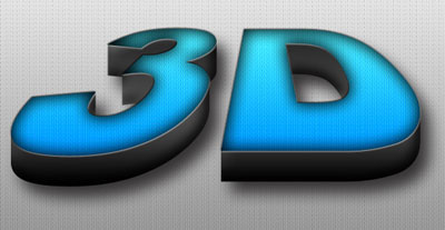 3D Text Effect Using Photoshop 7 Tutorial: Final Result (Click to enlarge)