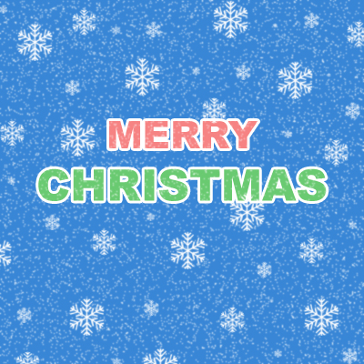 Christmas Text Tutorial: Final Result