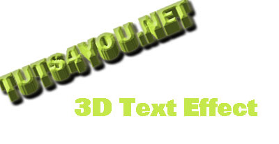 3D Text Effect Tutorial: Final Result