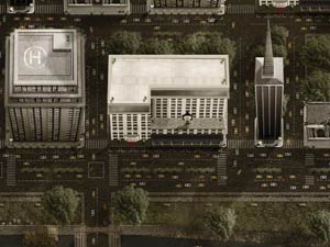 Game art in Photoshop - Making buildings Tutorial: Final Result