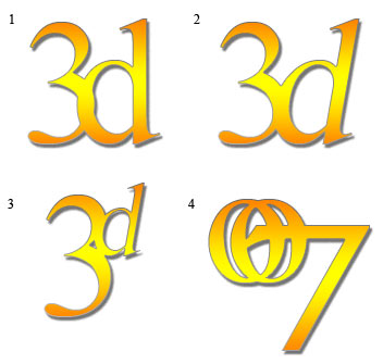 Overflow Blending Styles on Type Tutorial: Final Result