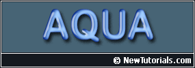 Aqua Text Tutorial: Final Result Tutorial