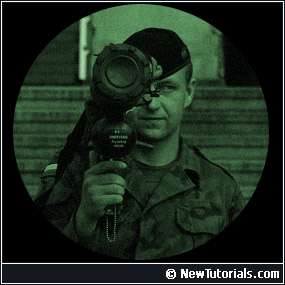 Night Vision Effect Tutorial: Final Result