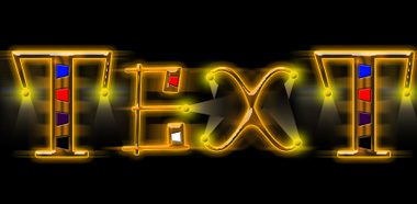 Decorating Text with Colorful Bulbs Tutorial: Final Result