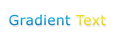 Gradient Text Tutorial: Final Result