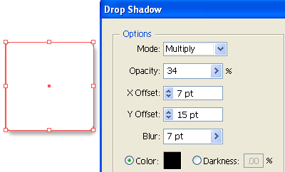 drop shadow