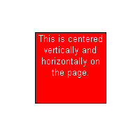 Horizontal And Vertical Centering