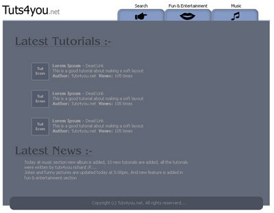 Soft and Clean Layout Tutorial: Final Result (Click to enlarge)