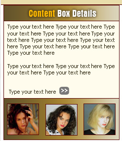 Creating Content Boxes for Websites Tutorial: Final Result