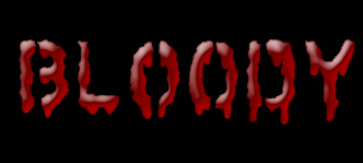 Blood Dripping Text Effect Tutorial: Final Result