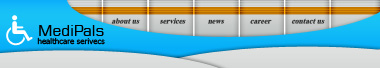 Medical Site Navigation Header