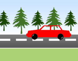Animating a moving car on a road  ImageReady Animation