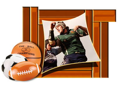 Sports Theme Photo Frame Tutorial: Final Result