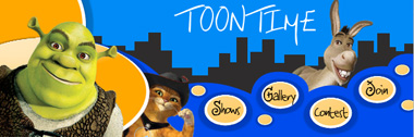 Toon Site Navigation Header Tutorial: Final Result